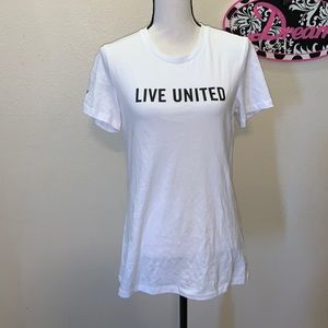 Bella The Favorite Live United white short sleeve top